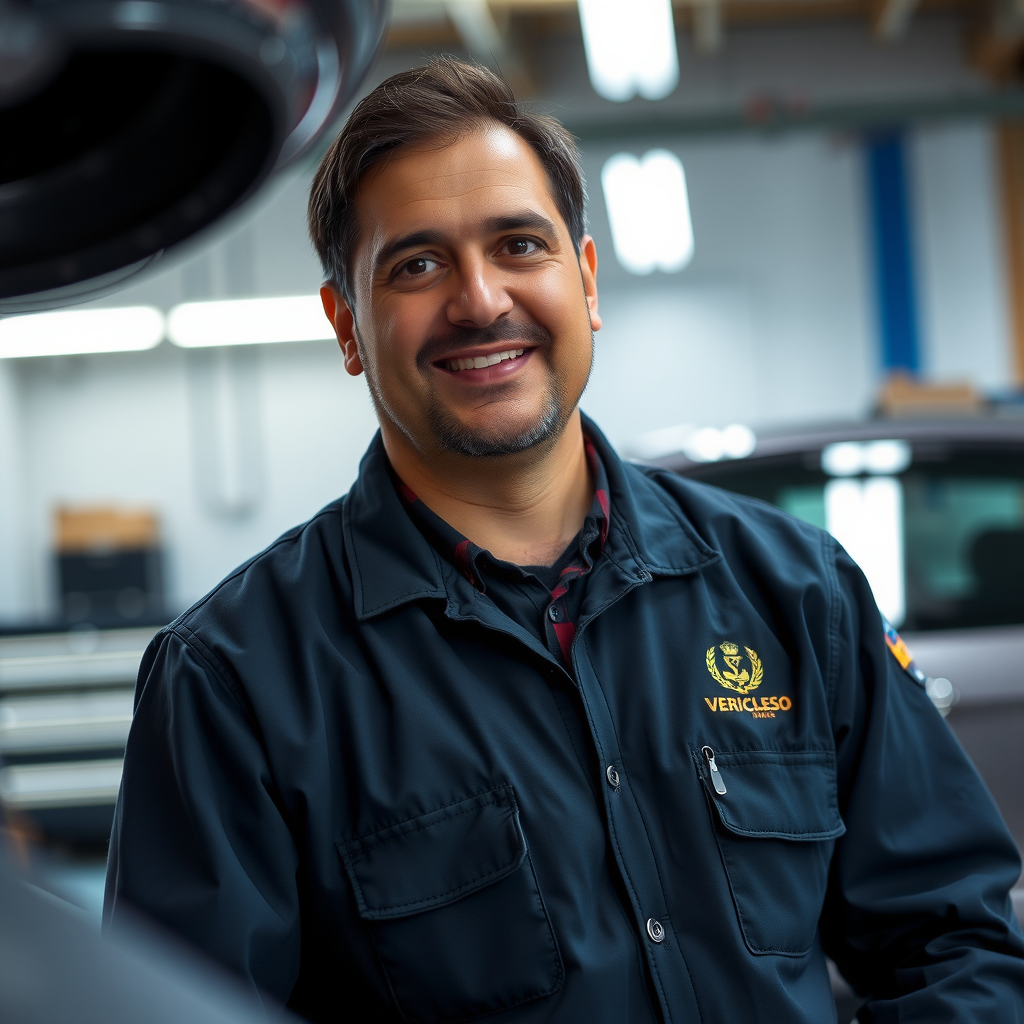 Carlos Fernández, Jefe de Verificación de Vehículos, experto mecánico con certificación en inspección automotriz